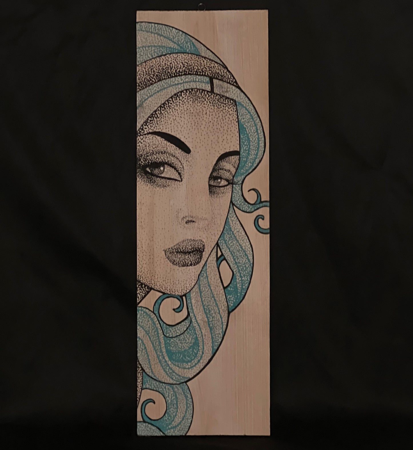 Clearance Blue Haired Woman