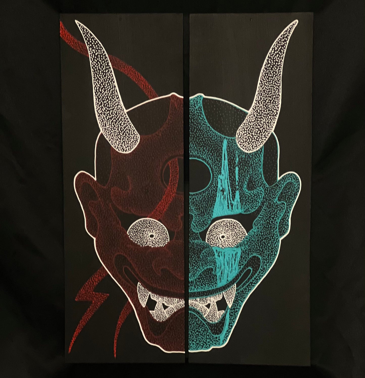 Red Bolt Oni and Blue Stripe Oni