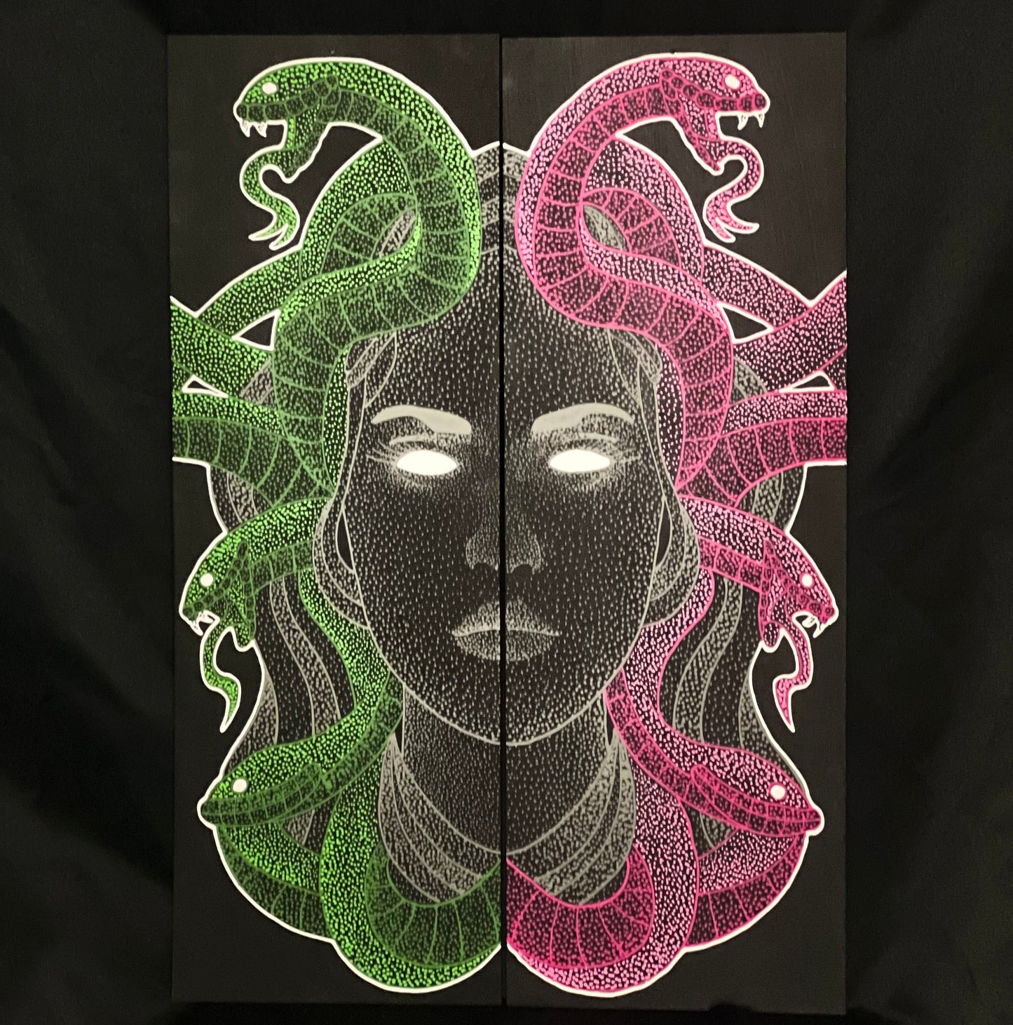 Medusa Green and Pink