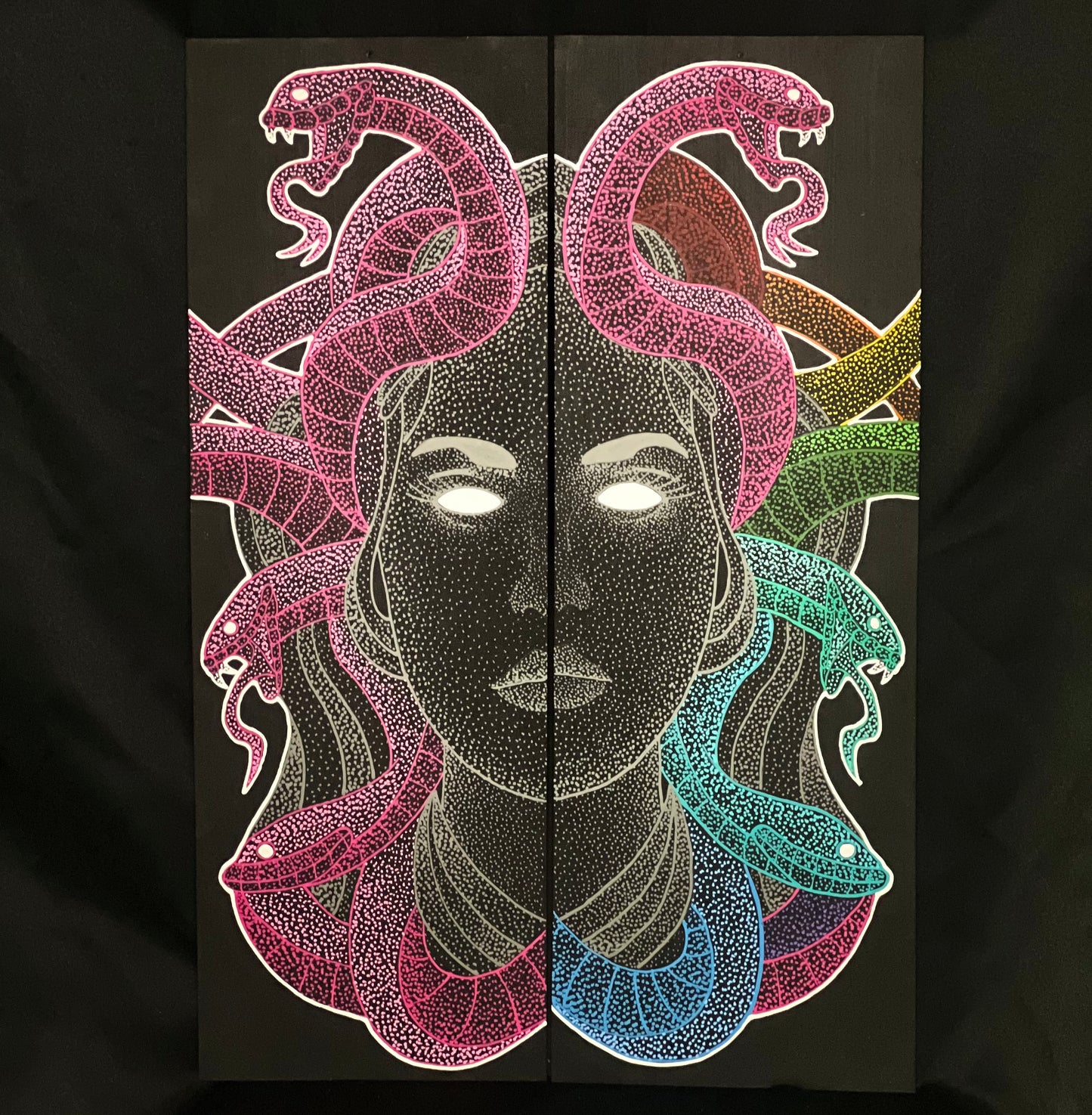 Medusa Pink and Rainbow