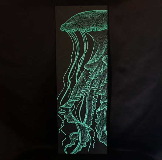 Large Black Panel Jellyfish